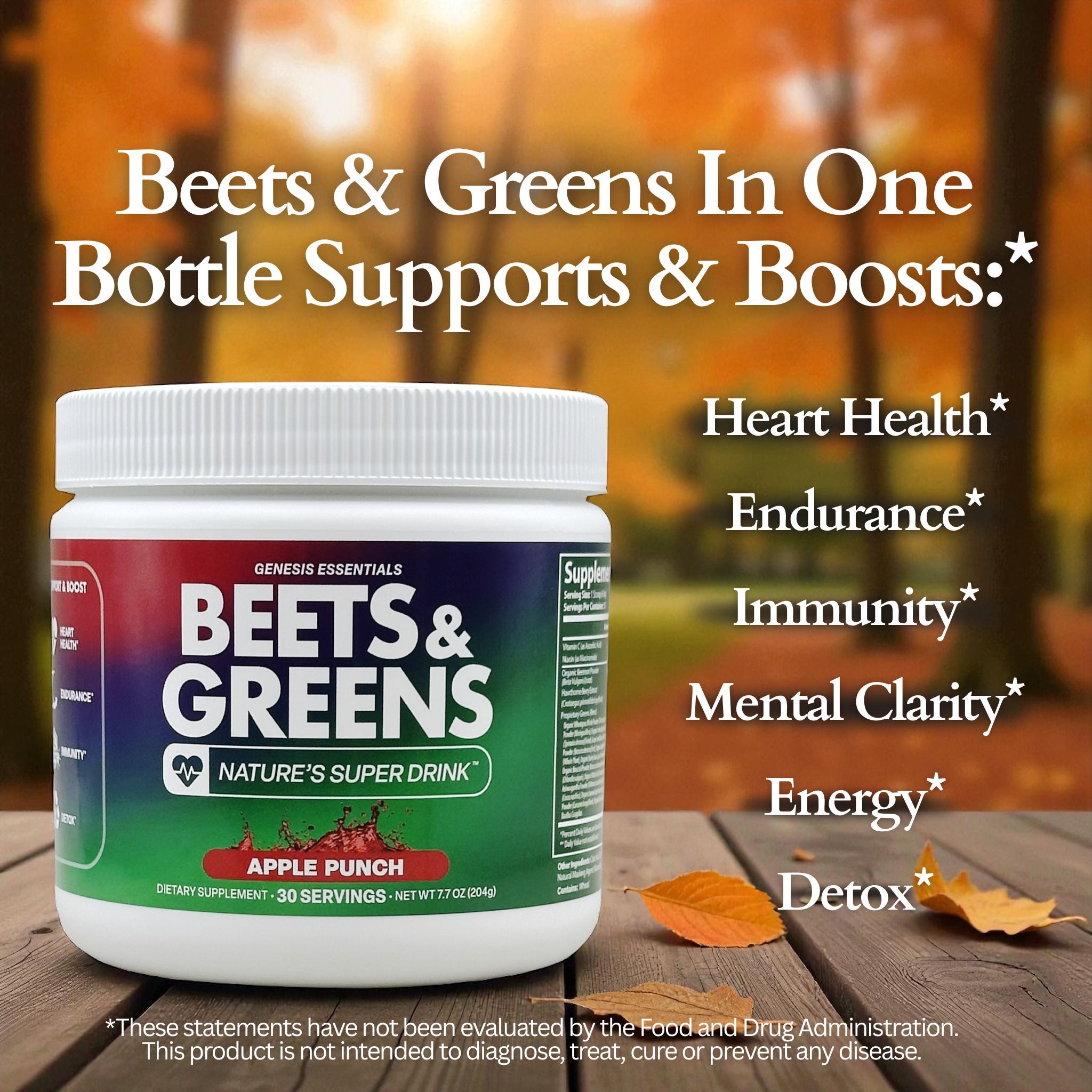Beets & Greens In One Bottle Supports & Boosts: